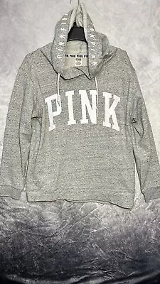 Pink Victoria Secret Hoodie Pullover Gray Size Medium Women’s Sweater  • $11.39