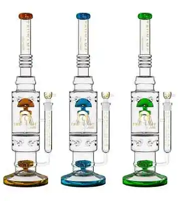 Tsunami 18'' Mushroom Jellyfish Glass Water Pipe - Choose Color • $206.20
