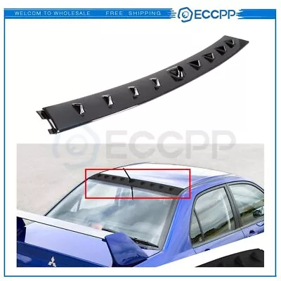 $35.65 • Buy For 2006 2007 Lancer Evolution EVO 8 9 Black Shark Fin Spoiler Wing