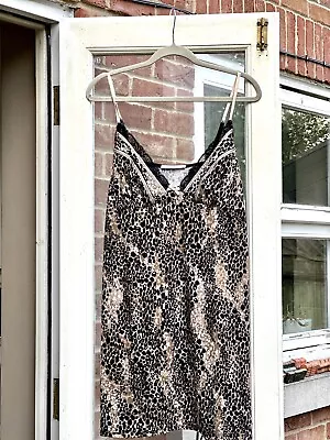 Linea Donatella Leopard Print Negligee Nightwear 18 (label Says XL 16) • £9.99
