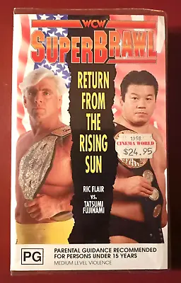 WCW Superbrawl: Return From The Rising Sun - 1991 Australian VHS Tape Ric Flair • $80