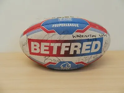 £68.99 • Buy Warrington Wolves Rugby Ball – Signed By The 2017 Team ~ Free UK Post
