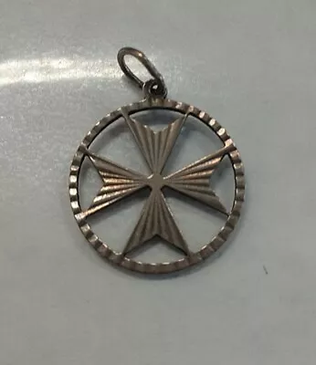 Vintage Nwot 925 Sterling Silver Maltese Cross Pendant I#255 • $6.99