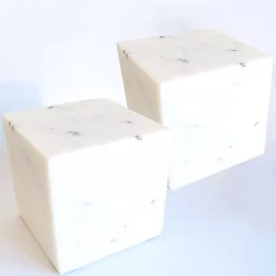 Marble Bookends Handcrafted Heavy Marble Cube Square Bookshelf Decor Set Of 2... • $86.94