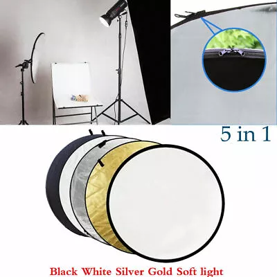 60CM 5-in-1 Photograph Disc Collapsible Light Reflector Studio Multi Photo 24  • $13.98