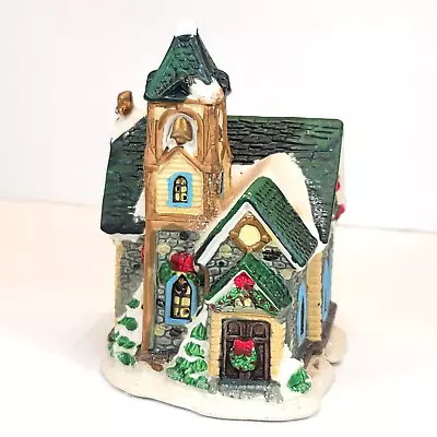 Vintage Cobblestone Corners 2003 Christmas Village Church 5 In FREE Shipping • $17.60