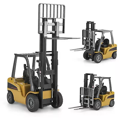 HUINA 1717 Alloy Forklift Model 1:50 Diecast Excavator Bulldozer Tractor Truck • £18.99