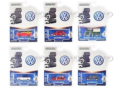  Club Vee-dub  Series 18 6 Pc Set 1/64 Diecast Model Cars By Greenlight 36090 • $42.99