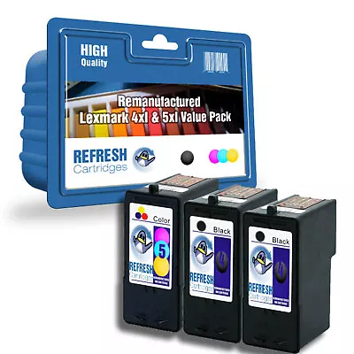 Refresh Cartridges  18C1960E/No 5XL Ink Compatible With Lexmark Printers • £25.17