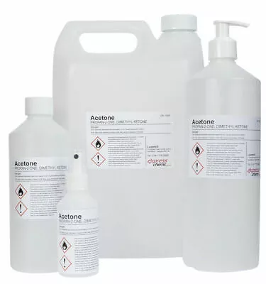 £6.99 • Buy Acetone 99.5% PURE High Strength Acrylic Nail Gel Polish Remover - 100ml To 20L