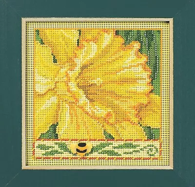 MILL HILL Buttons Beads Kit Counted Cross Stitch DAFFODIL MH14-2411 • $11.75