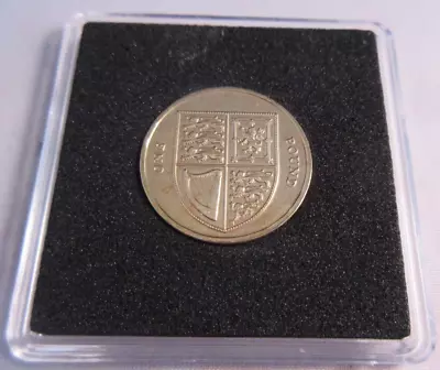 2011 Queen Elizabeth Ii Shield £1 One Pound Coin With Quad Capsule • £14.99