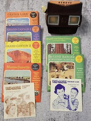 Vintage Sawyers Viewmaster Model E Circa 1955 With 6 Picture Packets And List • $37.95