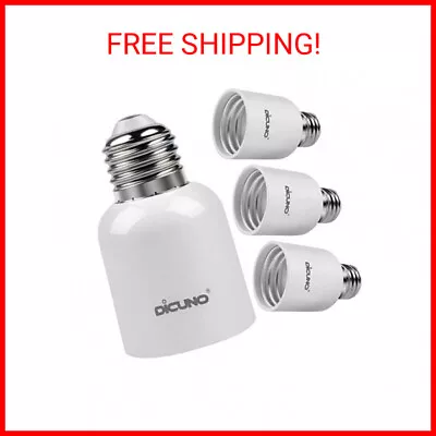 DiCUNO E26 To E39 Socket Adapter Medium E26 To Mogul E39 Screw Base Light Bulb  • $16.46