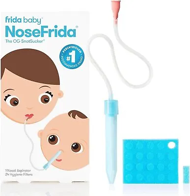 Baby Nasal Aspirator NoseFrida The SnotSucker With 20 Extra Hygiene Filters...  • £9.90