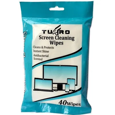 £1.99 • Buy 40 X Computer PC Screen Wipes Scented Wet LED Screen Cleaning Wipes