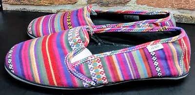 Vans Dri-lex Espadrille South American Style Slip On Sneakers Women 8 Boho Aztec • $14.99