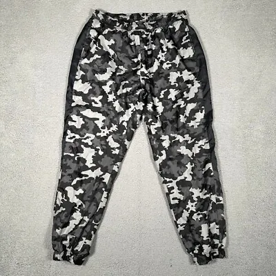 Nike Pants Mens XL Camo Woven Jogger Track Pants Drawstrings Elastic Waist Logo • $34.95