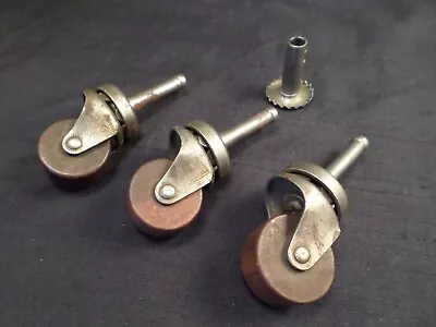 Vintage Antique Casters Furniture Dresser Swivel Rollers • $18