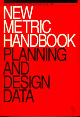 New Metric Handbook: Planning And Design Data Adler BSc  DIC  CEng  MICE David • £7.42