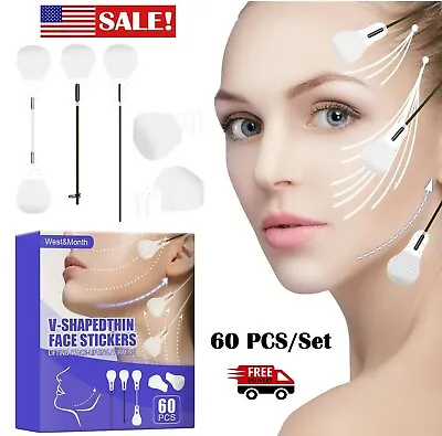 $7.99 • Buy 60PCS/Set Instant Face Neck Eye Lift Face Lift V Tapes Shape Tape Anti Wrinkle