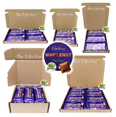 IRISH CADBURY CHOCOLATE DAIRY MILK WHOLENUT BAR 55g GIFT BOX Hamper Hazelnut☘️🍫 • £9.95