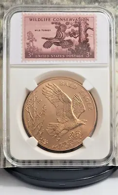 2003 US Mint - National Wildlife Refuge Bronze Medal With Vintage Stamps - W3 • $29