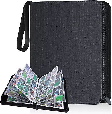 900 Pockets Card Binder: PU Cover Zip Binder Durable Album For Yugioh MTG TCG • $34.99