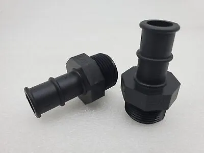 2-Pack Marine East Black Nylon Adapters 3/4  NPT Male To 3/4  Hose Barb Fitting • $9.95