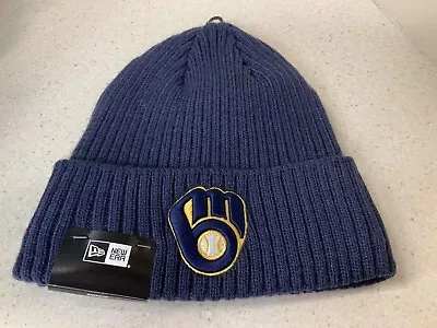 MLB Milwaukee Brewers New Era Logo Winter Hat! One Size Fits All! • $25