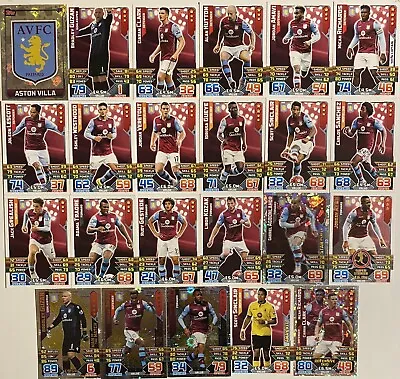 Aston Villa  - Topps Match Attax 2015/16 Cards Bundle (23 Cards) • £7.99