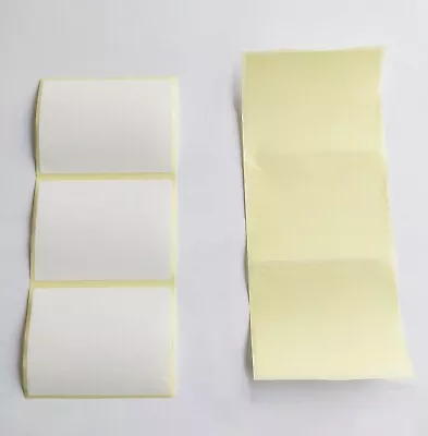 £2.27 • Buy Plain White Sticky Self Adhesive Stickers Address Printer Labels 102X76mm 4 X 3 