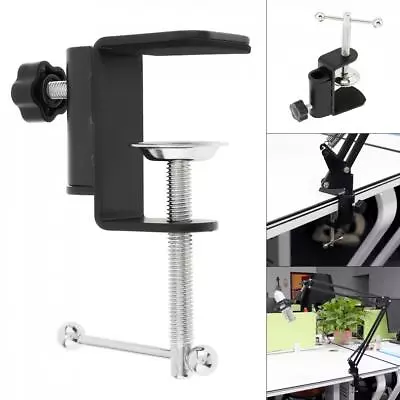 Universal Cantilever Bracket Clamp Holder Desk Lamp DIY Clip Base For Mic Stand • £5.99