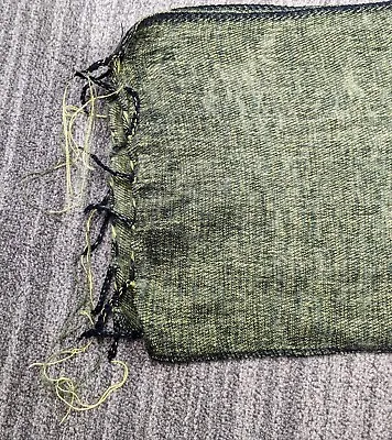 Vintage 100% Yak Wool Green Unisex Scarf 12  X 68  Handmade In Nepal Flawless! • $9.99