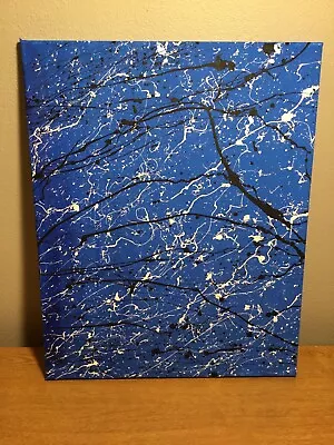 Jackson Pollock Style Painting 16  X 20  No. 195. Signed By Artist COA Issued • $299.92