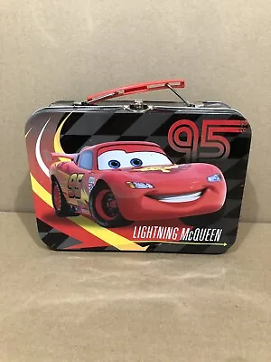Lightning McQueen Metal Lunch Box Disney Pixar Francesco World Grand Prix RSN • $8.95
