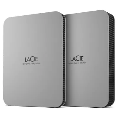 LaCie Mobile Drive (2022) External Hard Drive 1 TB Silver • £103.06