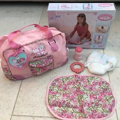 Zapf Creation Baby Annabell Sheep Changing Bag Mat TalcBottle Nappy & Soother • £12