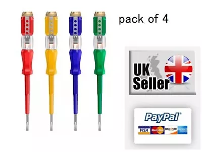 £2.99 • Buy Mains Circuit Tester Screw Driver Voltage Pen Electrical Test Screwdriver Random