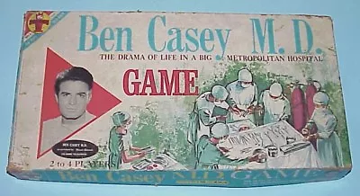 A Vintage 1961 Ben Casey M.D. Hospital Board Game Transogram Bing Crosby Prod • $19.95