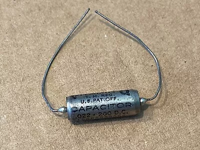 NOS Vintage .022 Uf 200v Sprague 196P Vitamin Q Guitar Amp Tone Capacitor (Qty) • $30