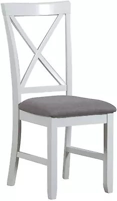 Jane Side Antique White Dining Chair • $173.88