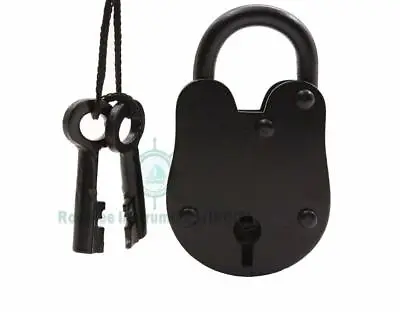 Jailer Lock With Keys/Medieval/Antique Lock/Vintage Lock/Vintage Small Padlock • $10.99