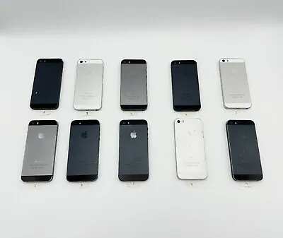 Job Lot Of 10 IPhone 5/5S | 16GB/32GB | Not Tested | For Parts Only | Cracked | • £118.80