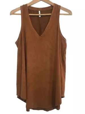$20 • Buy Z Supply Women's Size Large Burnt Rust Tank Top V Neck Vagabond Racer Tunic