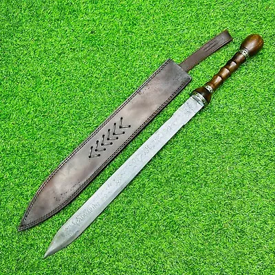 29  Handmade Damascus Steel Viking Sword Sharp Blade Sword Battle Ready EX-7418 • $0.99