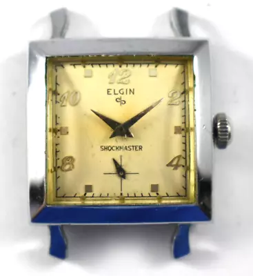 Vintage Elgin Shock Master Manual Wind 17J 687 Wrist Watch Lot.ey • $29.99