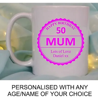 Personalised Mum Nanny Birthday Gift Any Name Girls For Her Granddaughter Mug • £10.95