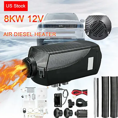 Diesel Air Heater 12V 8KW LCD Display Remote Control For Car Bus RV Garage • $62.99