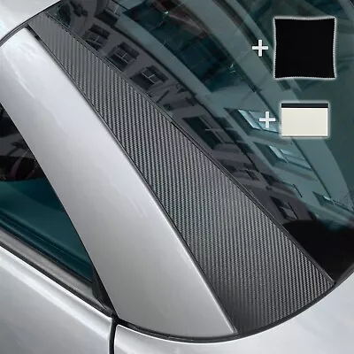 Mercedes SL R230 Carbon PVC Decor Molding Trim Cover C-pillar Roof Rear • $29.20